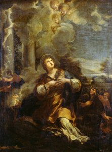Saint Martina Calling Down Lightning on the Idols by Pietro da Cortona